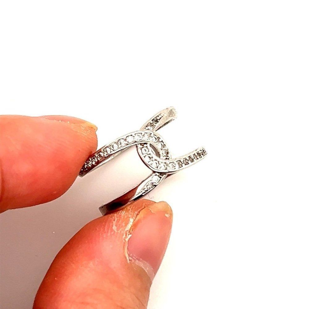 Crossover Cz Ring - Picture 2 of 7